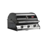 Beefeater Discovery 1000R 3B three-burner built-in barbecue with enameled oven lid and front control panel