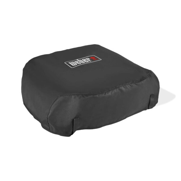 Funda Weber® negra para plancha SLATE GP 43 cm, impermeable, resistente a los rayos UV, con correas de ajuste para mayor seguridad.