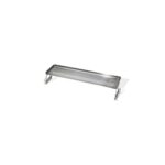 Soporte calentador plegable de acero inoxidable para planchas Weber de 76 cm, con rejilla ventilada para mantener alimentos calientes.
