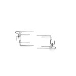 Tenedores para rustidor de acero inoxidable con ajuste de tornillo mariposa, ideales para sujetar carne en barbacoas.