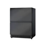 Nevera de exterior Grandpro de doble cajón en color negro.
