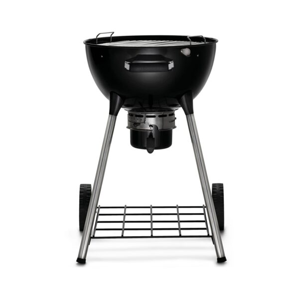 Barbacoa Napoleon Kettle de 47 cm, modelo 2024, vista frontal, destacando su diseño elegante y funcional