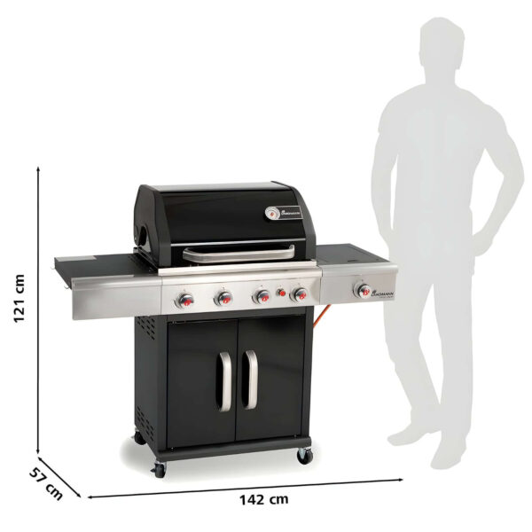 Dimensiones de la barbacoa Triton 4.1 Coal Hybrid