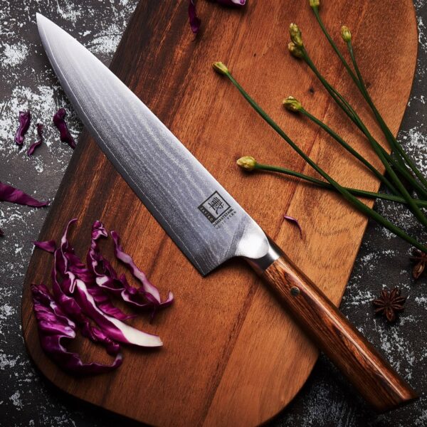 Cuchillo de Damasco Kasshoku Chefmesser - Zayiko