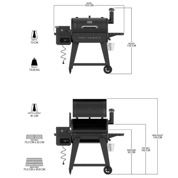 Barbacoa de Pellet 850 Pro Series Wifi - Pit Boss