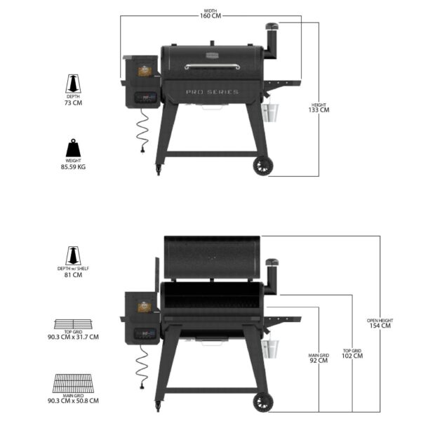 Barbacoa de Pellet 1150 Pro Series Wifi - Pit Boss