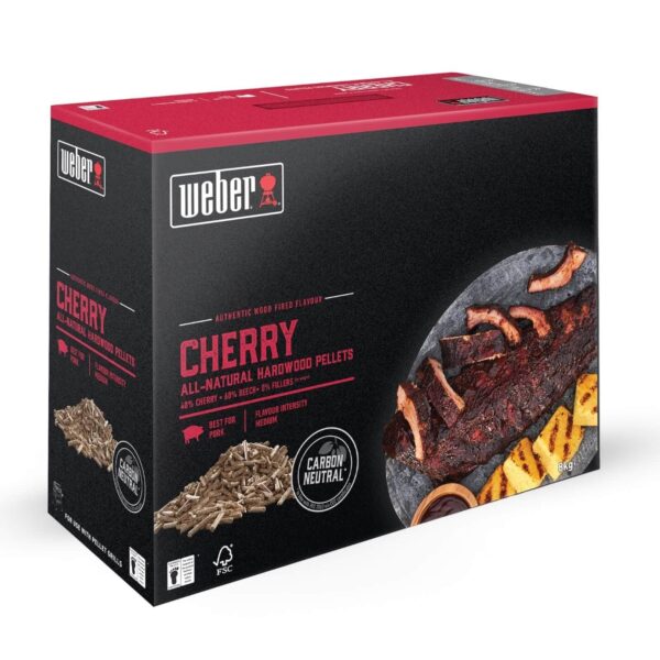 Pellets Naturales Cerezo 8kg - Weber