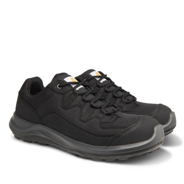 Zapatos de Seguridad JEFFERSON de Carhartt en color negro con puntera de aluminio y suela antideslizante.