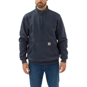 Sudadera con Cuello Vuelto y Cremallera - Carhartt - Azul Marino, S