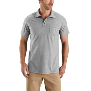 Polo con Bolsillo - Carhartt - L, Gris Jaspeado