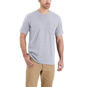 Camiseta K87 de Manga Corta con Bolsillo - Carhartt - Gris jaspeado, S