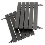 Folded aluminium side tray for Kamado Joe grill Classic Joe
