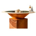 OFYR model 85 teak wood burn protection ring.