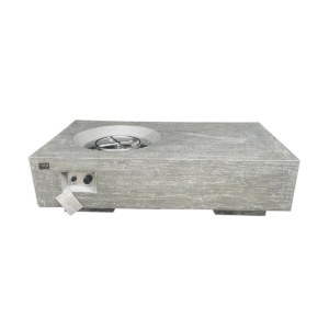 YASUR LPG composite outdoor table - Nora Flames - Gris