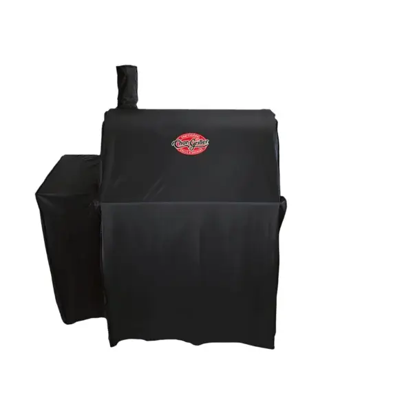 Funda universal Char-Griller 5533 en configuración compacta vista de frente sobre fondo blanco.