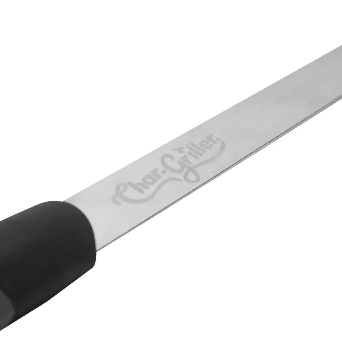 Detalle del cuerpo de acero inoxidable de la brocha para barbacoa Char-Griller
