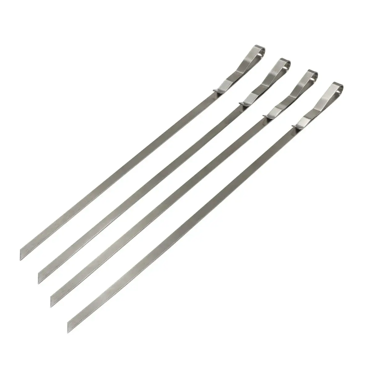 Juego completo de cuatro brochetas de acero inoxidable Char-Griller