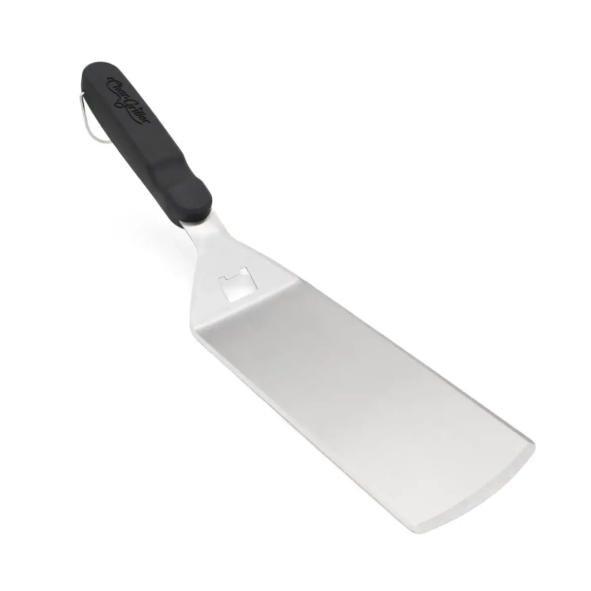 Espátula Char-Griller con mango negro de agarre blando