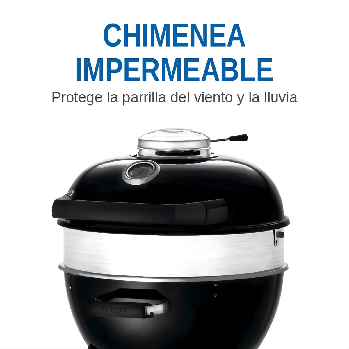 Chimenea protegida y regulación de aire de la Napoleon Kettle
