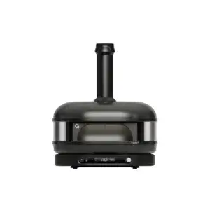 Horno Gozney Dome Gen 2.0 Off Black en vista frontal con cámara cerrada y panel digital.