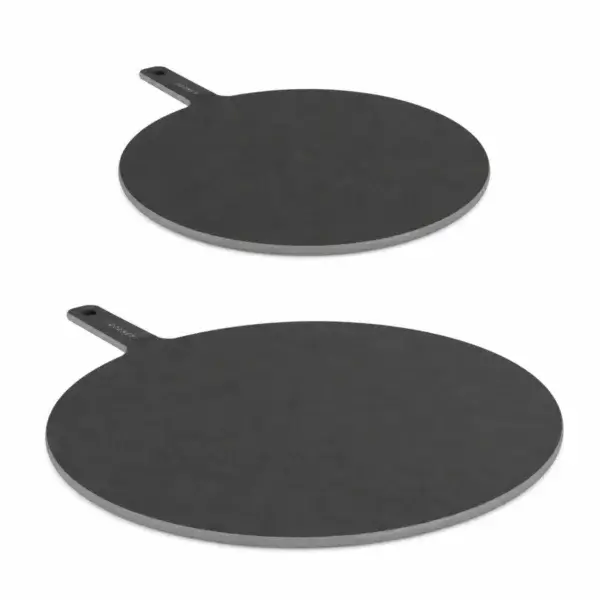 Comparativa de las Gozney Pizza Server de 14 y 18 pulgadas en vista angulada.
