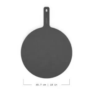Tabla para servir Gozney Pizza Server de 18 pulgadas en vista frontal, con medida de 45,7 cm.