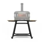 Soporte Gozney Dome Gen 2 con horno Dome XL Off-Black a gas en vista frontal.