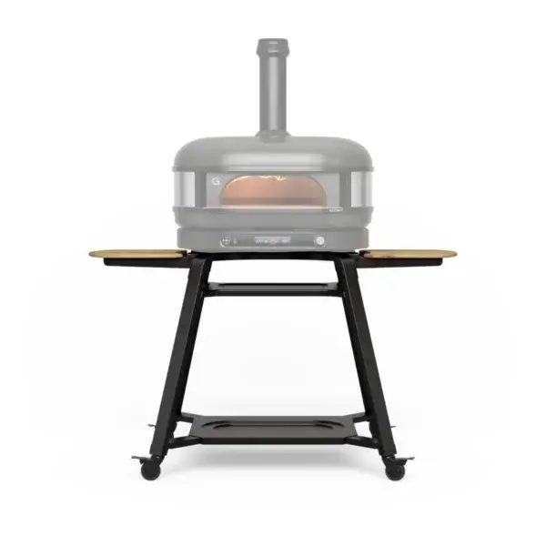 Soporte Gozney Dome Gen 2 con horno Dome XL Off-Black a gas en vista frontal.