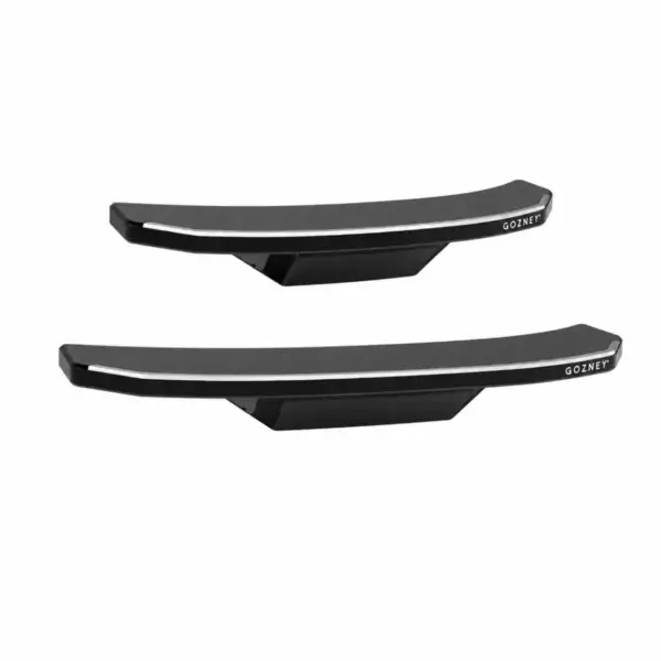 Two Gozney front shelf variants displayed on a white background for comparison.