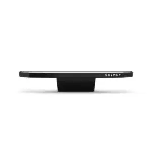 Side profile view of the Gozney Dome Gen 2.0 front shelf isolated on a white background.