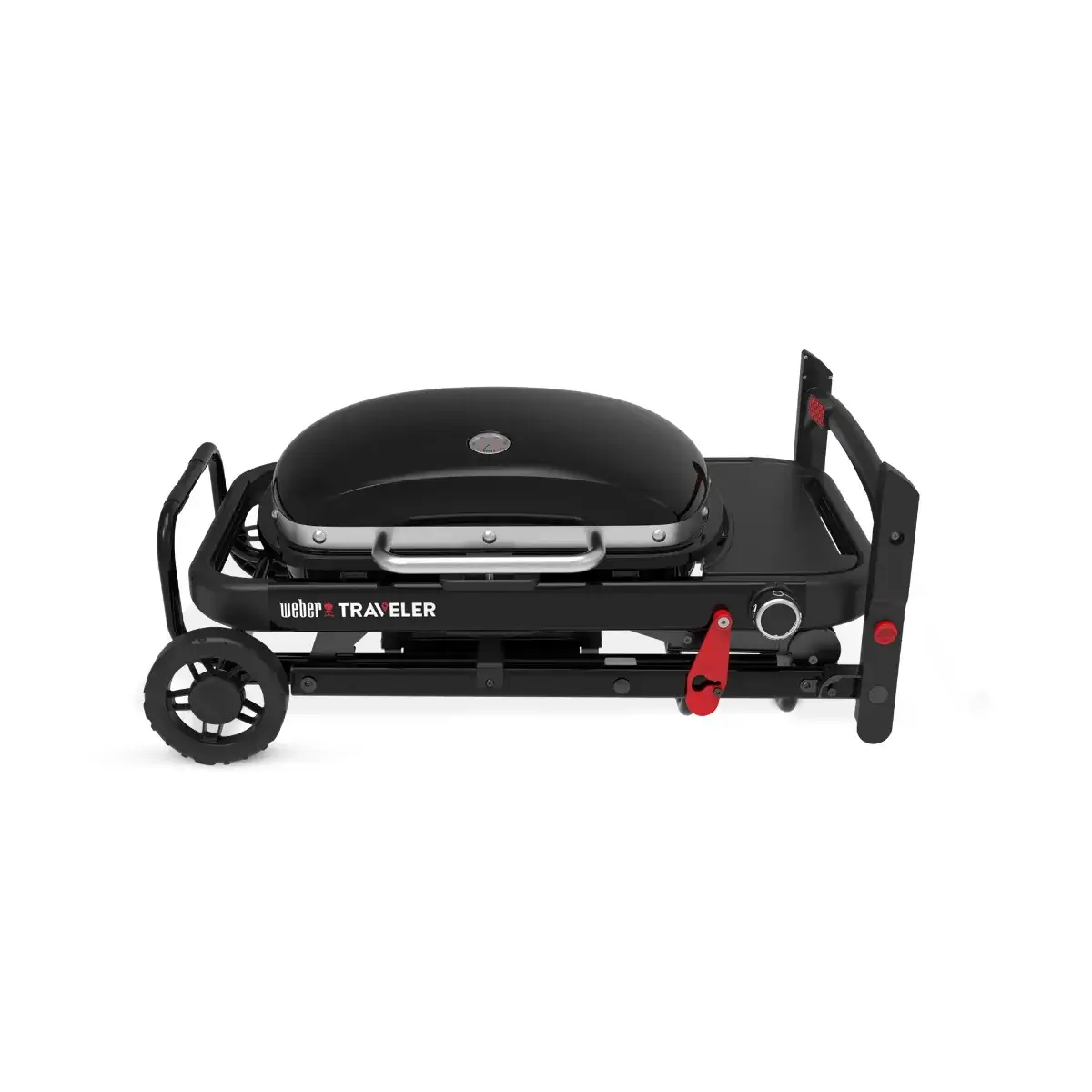 Weber Traveler Compact folded for transport and storage