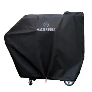 Black Masterbuilt cover for the Gravity Series 800, shown from the front against a white background.