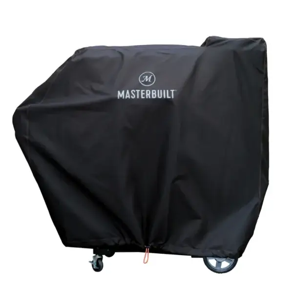 Black Masterbuilt cover for the Gravity Series 800, shown from the front against a white background.
