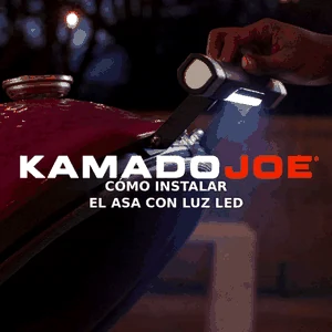 Instalación y cambio de pilas del asa con luz LED Kamado Joe